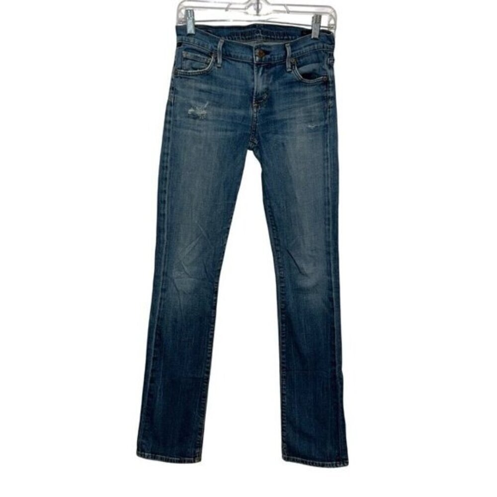 Citizen Of Humanity Ava Low Rise Straight Leg Jeans Size 27 Womens Denim Blue